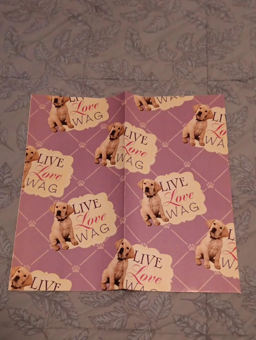 Dog Patterned Wrapping Paper 6 Pieces each measures 29' x 20'